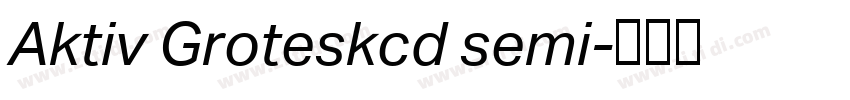 Aktiv Groteskcd semi字体转换
